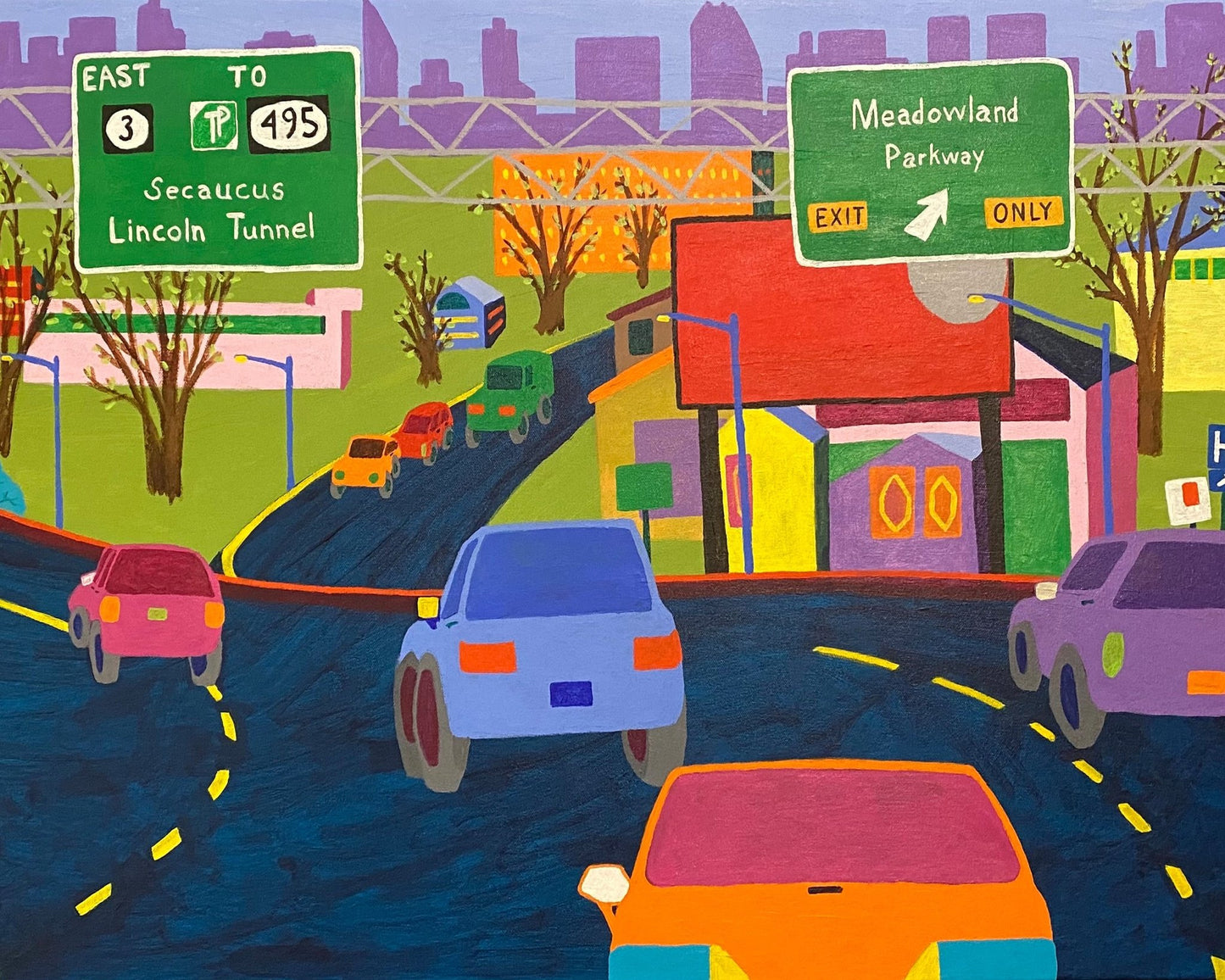 Highway Exit Scene