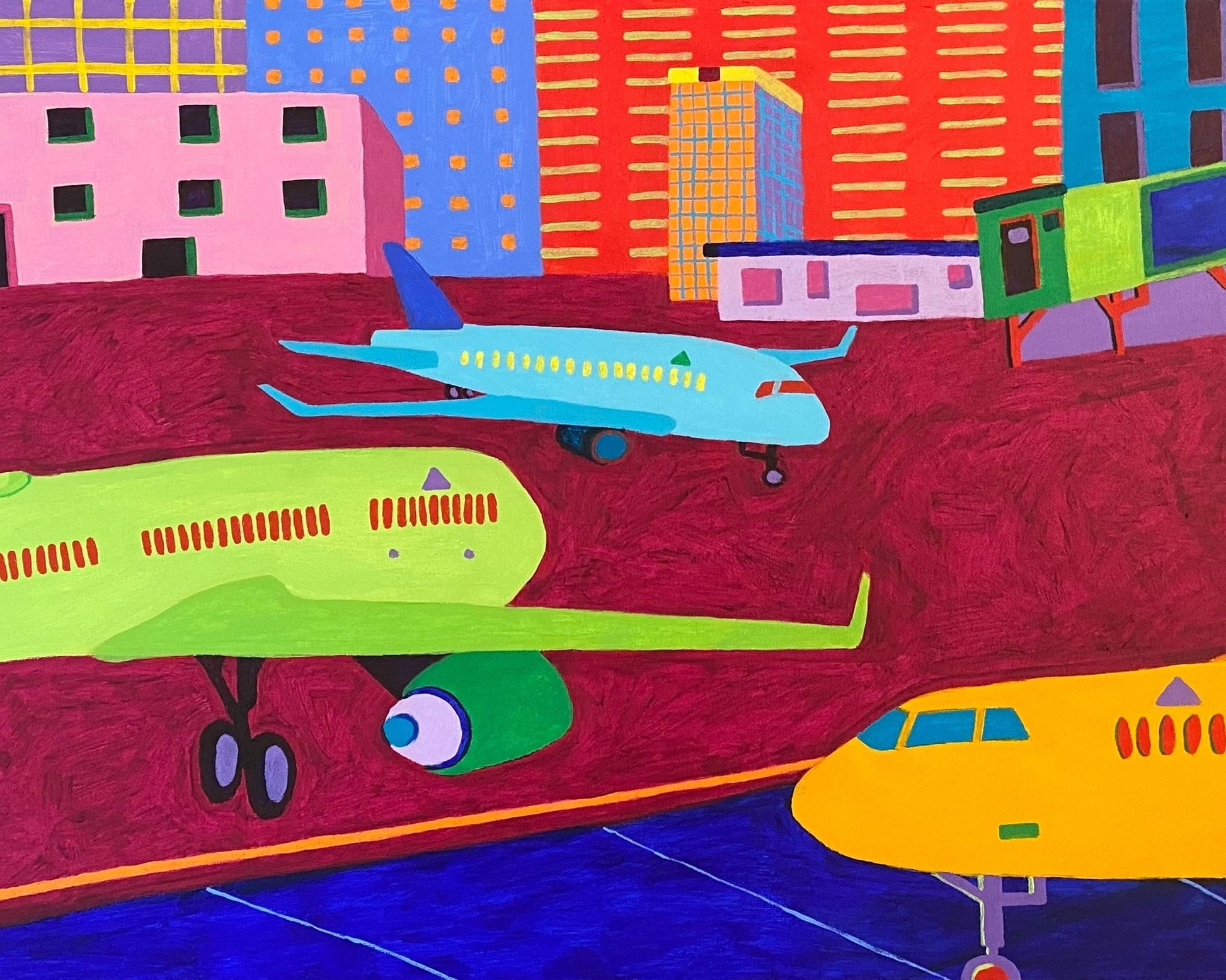 Colorful Airport Planes No2