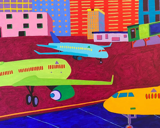 Colorful Airport Planes No2