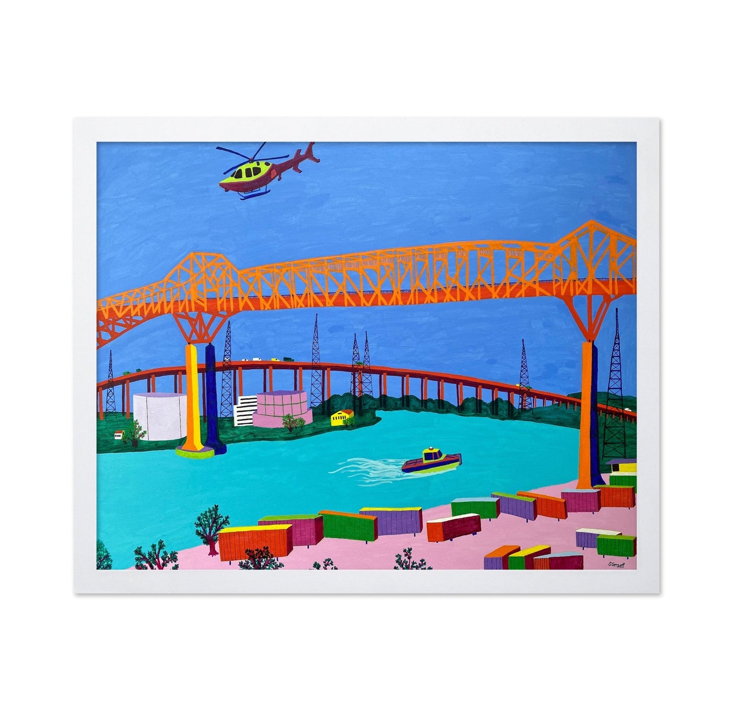Industrial Bridge Harbor