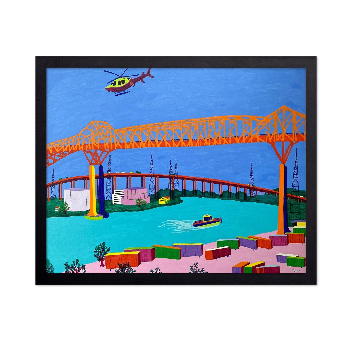 Industrial Bridge Harbor