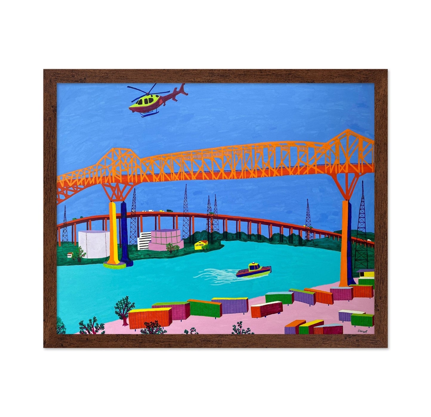 Industrial Bridge Harbor