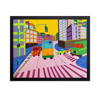 Colorful City Traffic