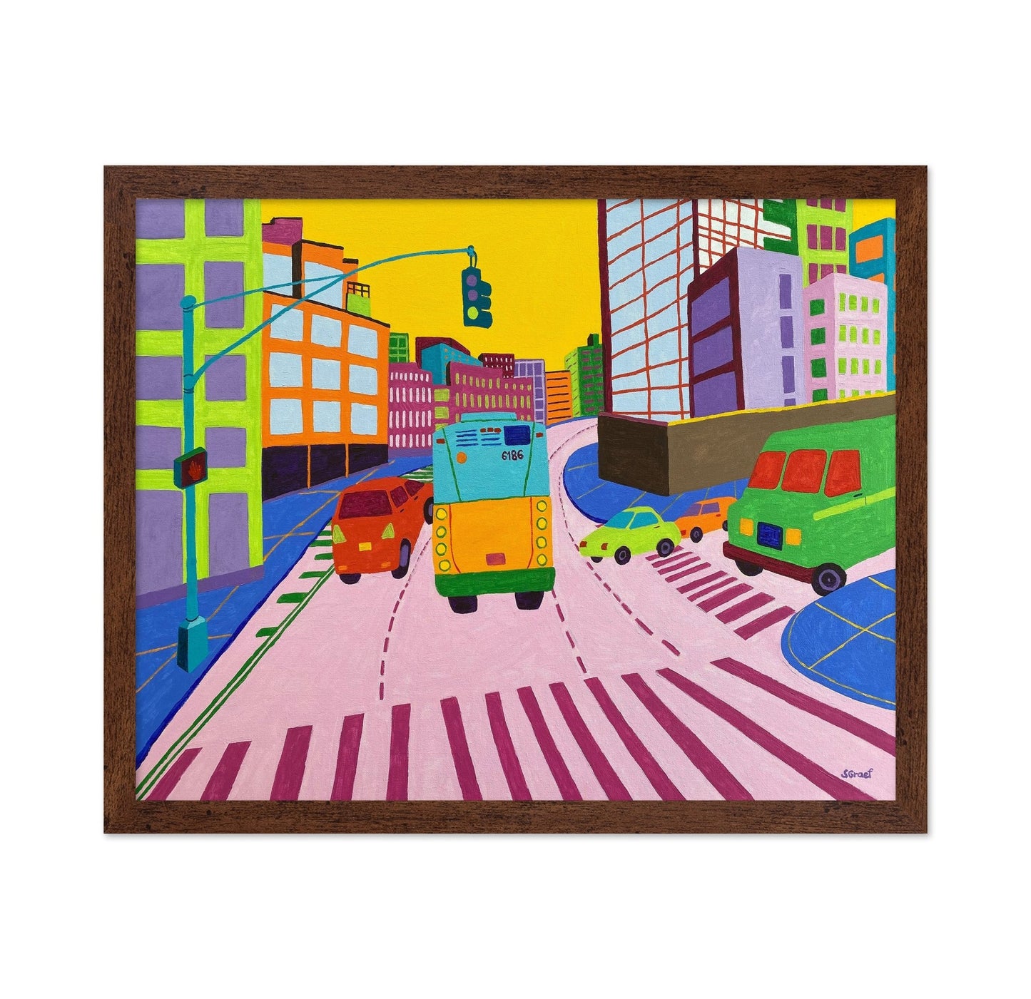 Colorful City Traffic