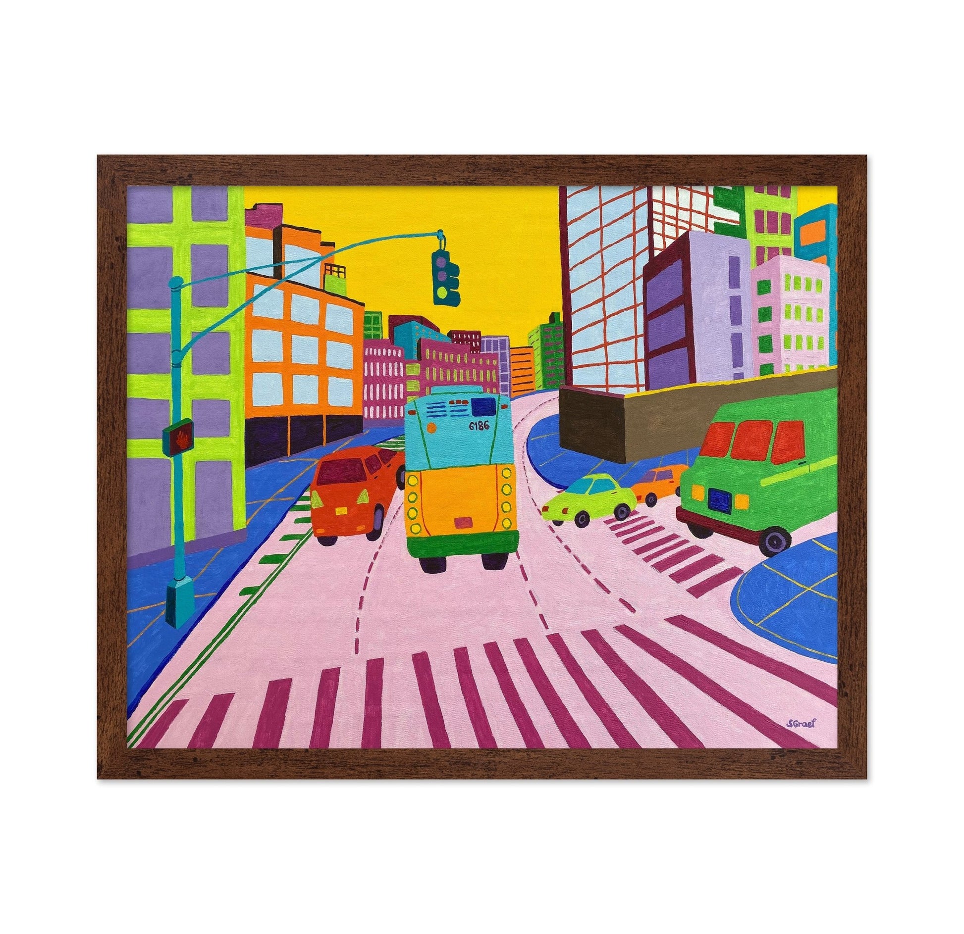 Colorful City Traffic