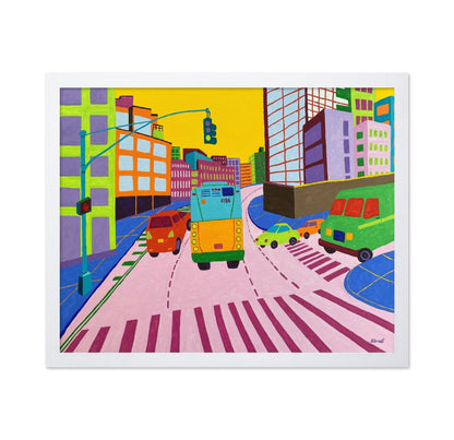 Colorful City Traffic