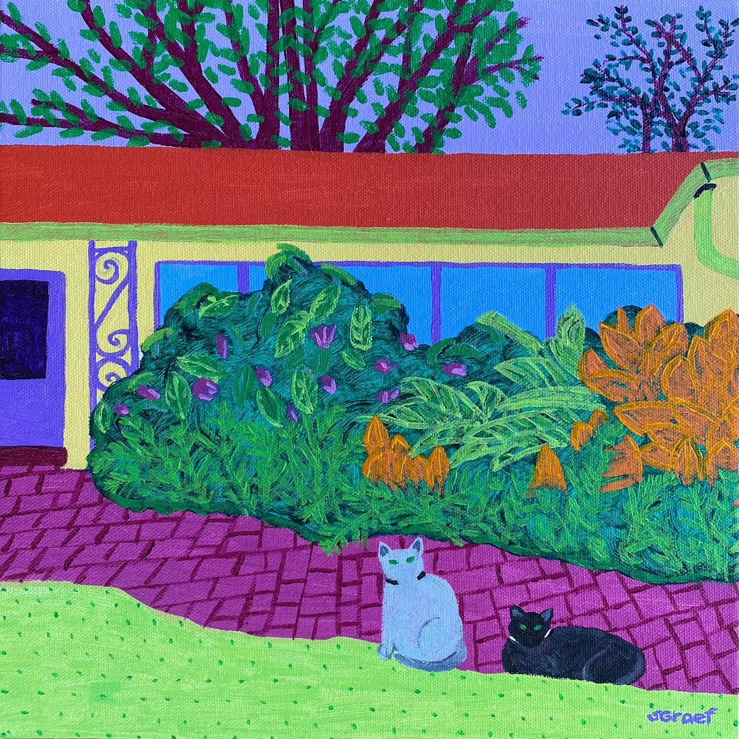 Garden Cats Duo