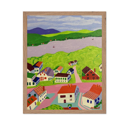 Colorful Village River