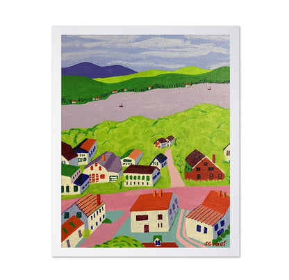 Colorful Village River