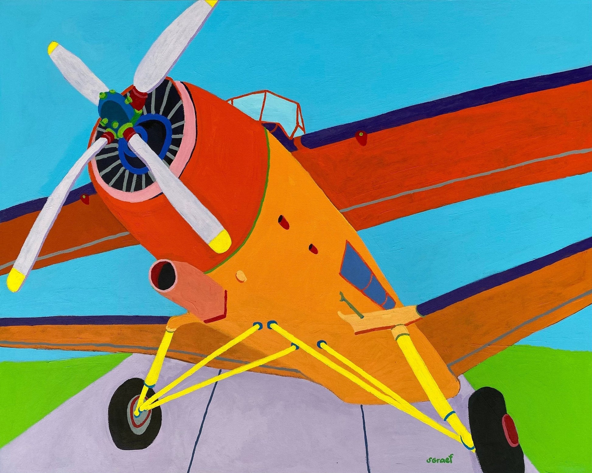 Colorful Propeller Plane
