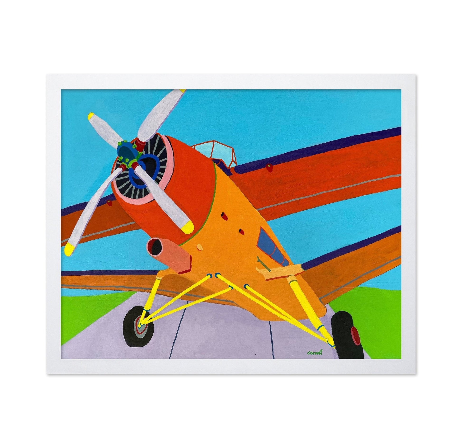 Colorful Propeller Plane