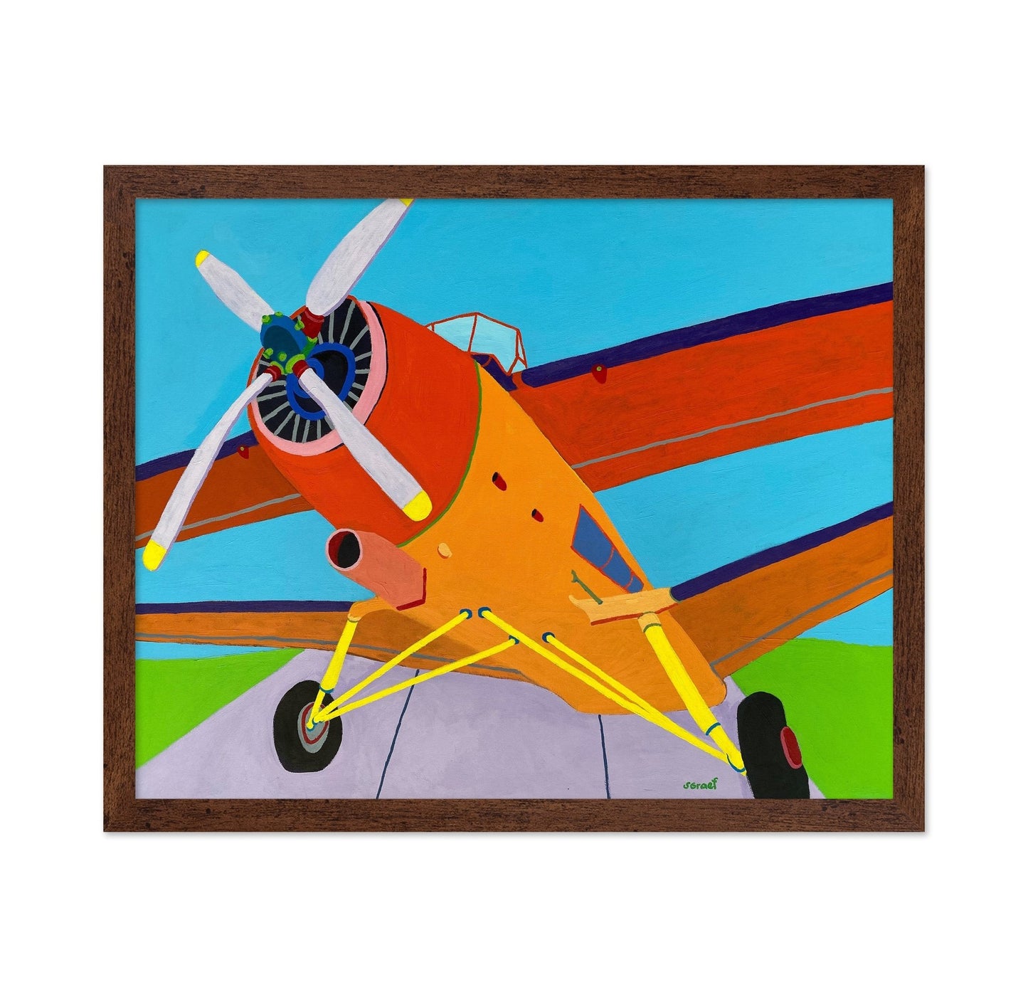 Colorful Propeller Plane