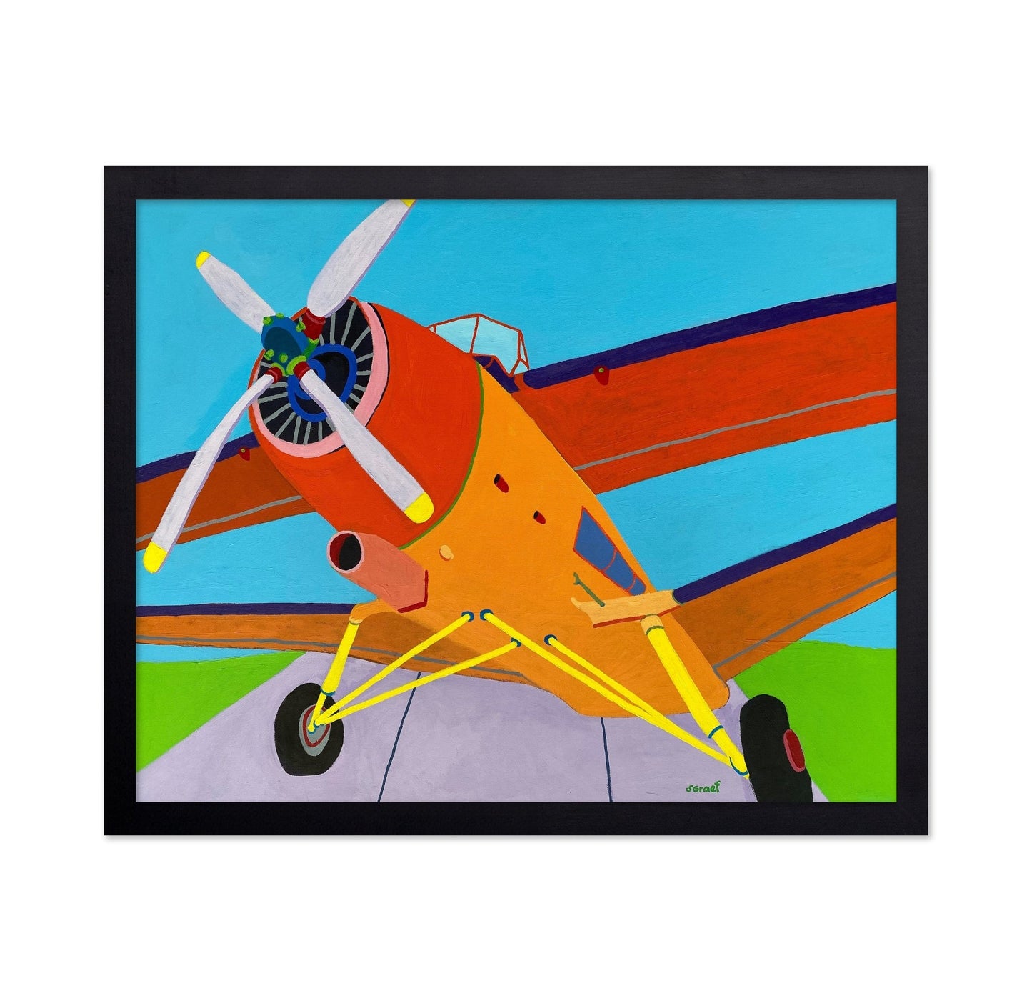 Colorful Propeller Plane