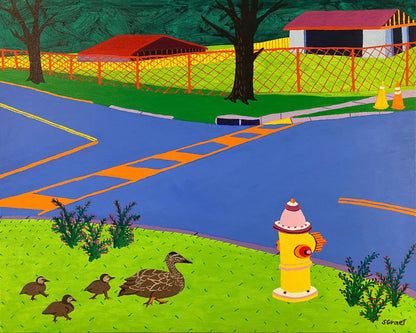 Ducks Crossing Street