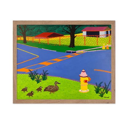 Ducks Crossing Street
