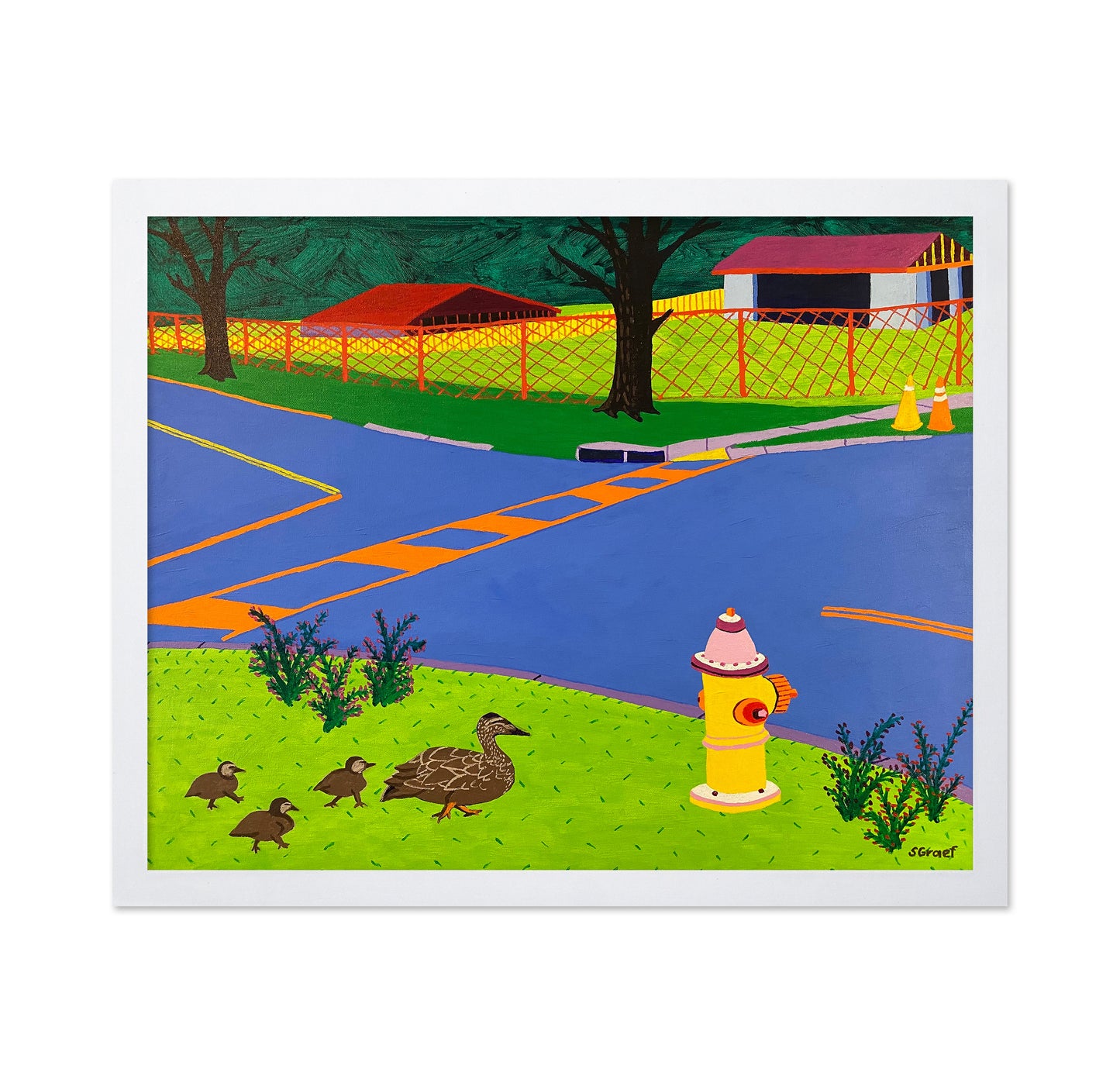 Ducks Crossing Street