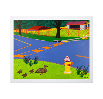 Ducks Crossing Street