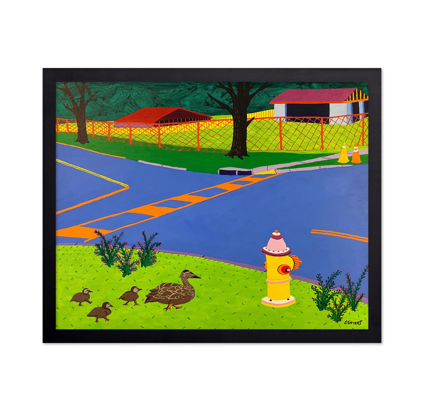 Ducks Crossing Street