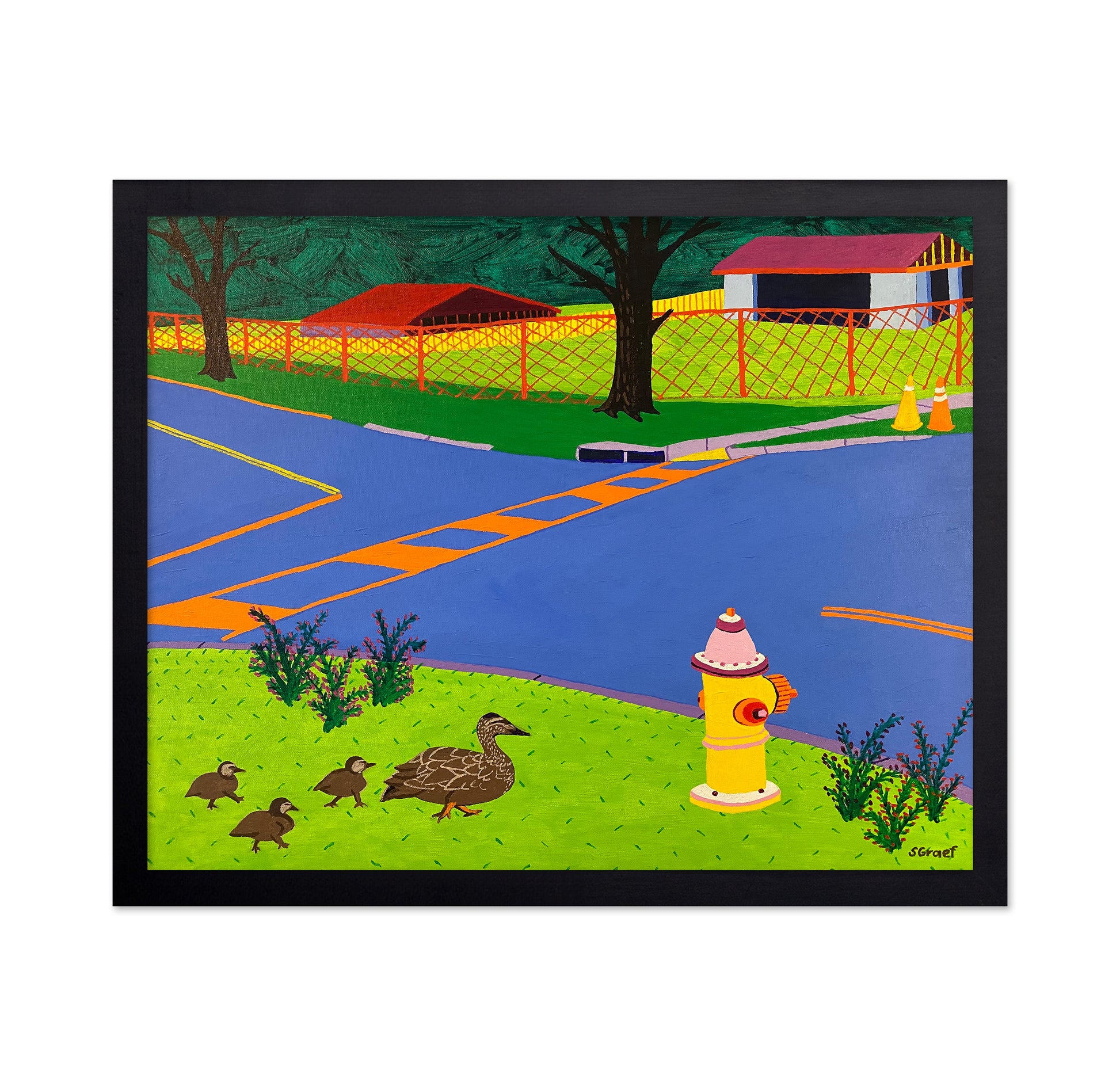 Ducks Crossing Street