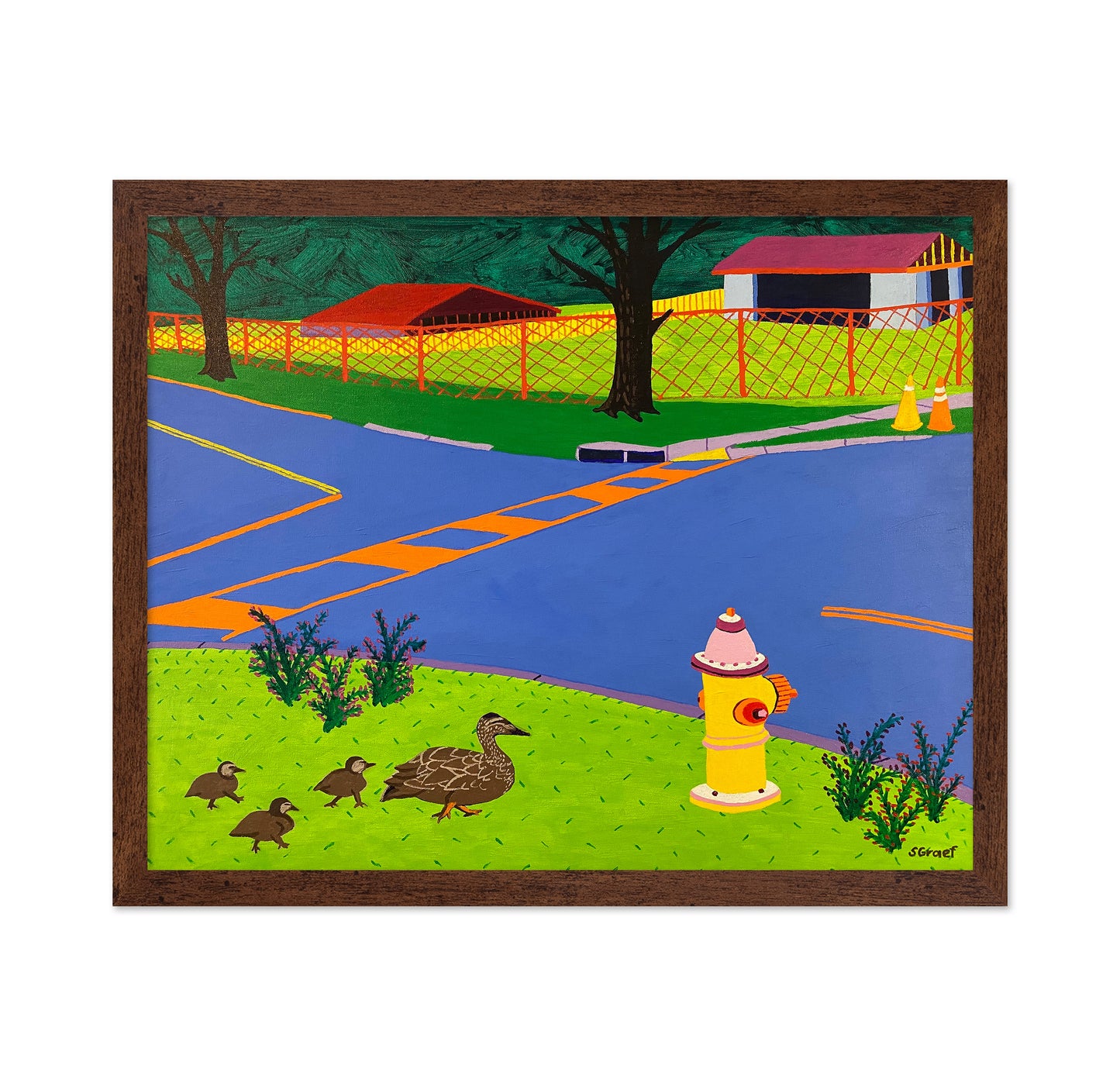 Ducks Crossing Street