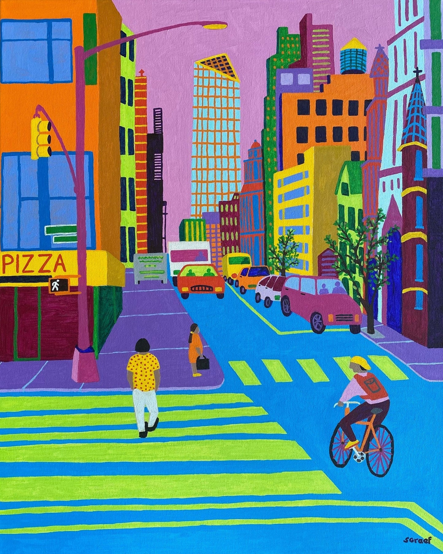 Colorful City Street No2