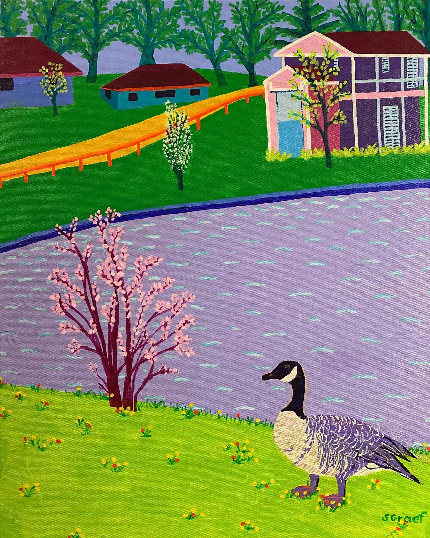 Goose by Spring Lake