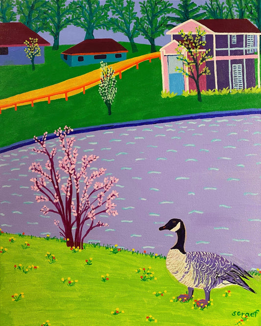 Goose by Spring Lake