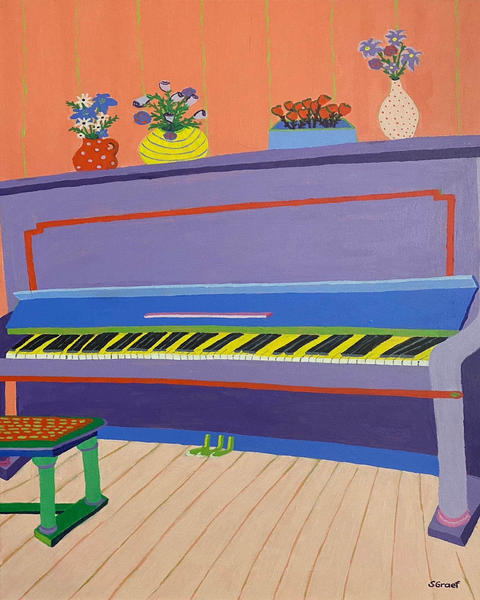 Colorful Piano Room