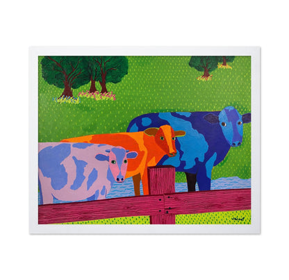 Colorful Farm Cows