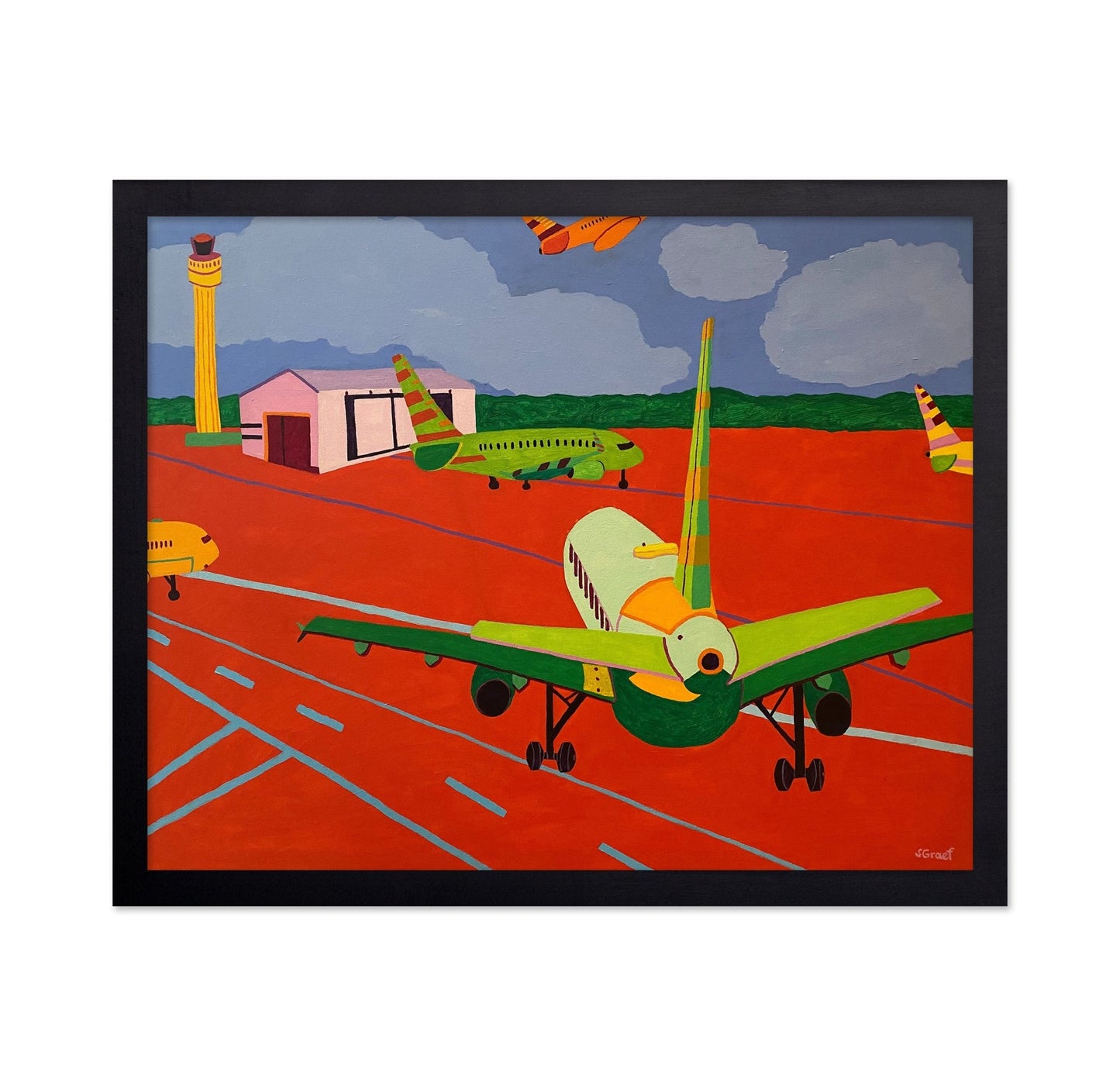 Busy Airport Runway
