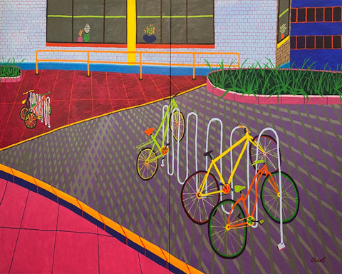 Bicycles At Rack