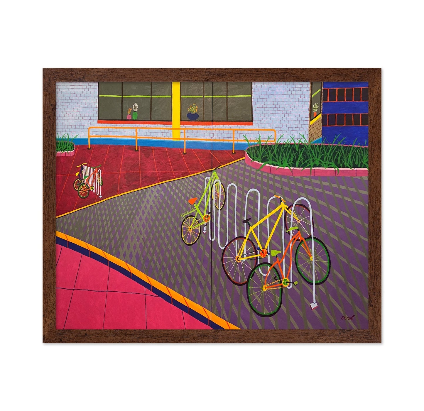 Bicycles At Rack