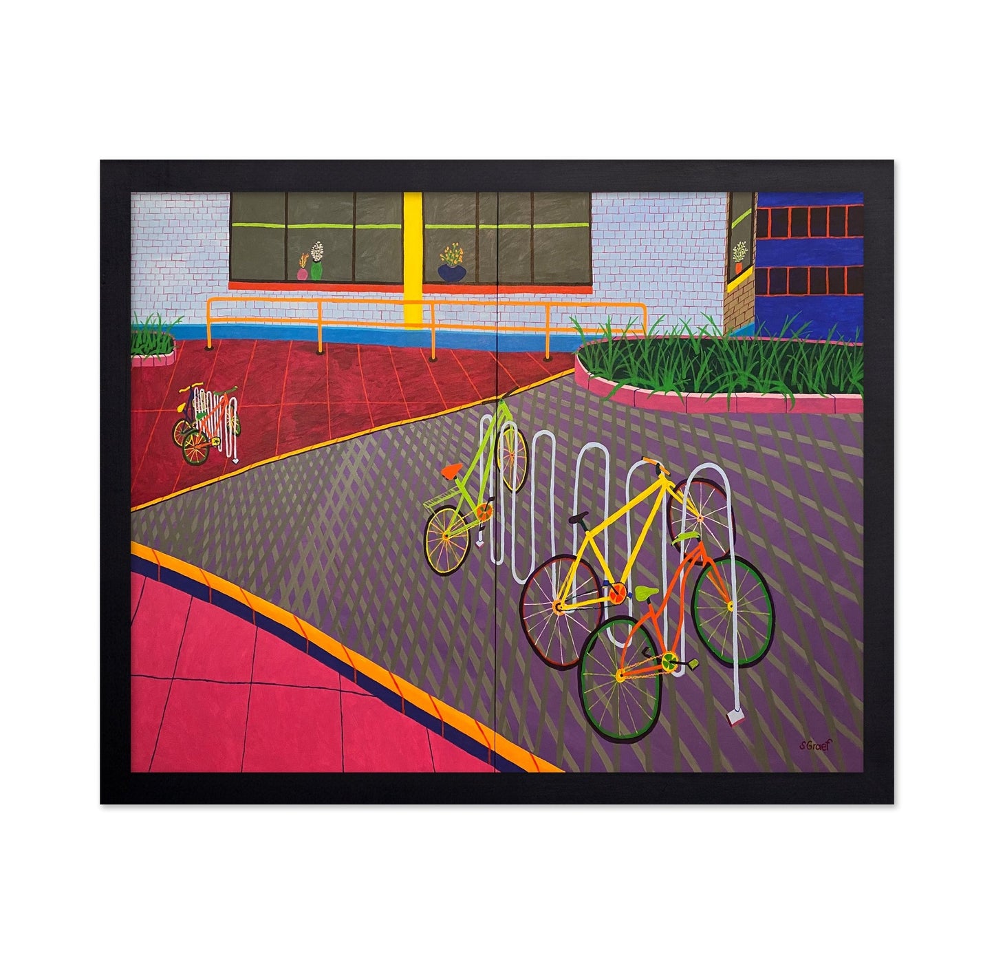 Bicycles At Rack