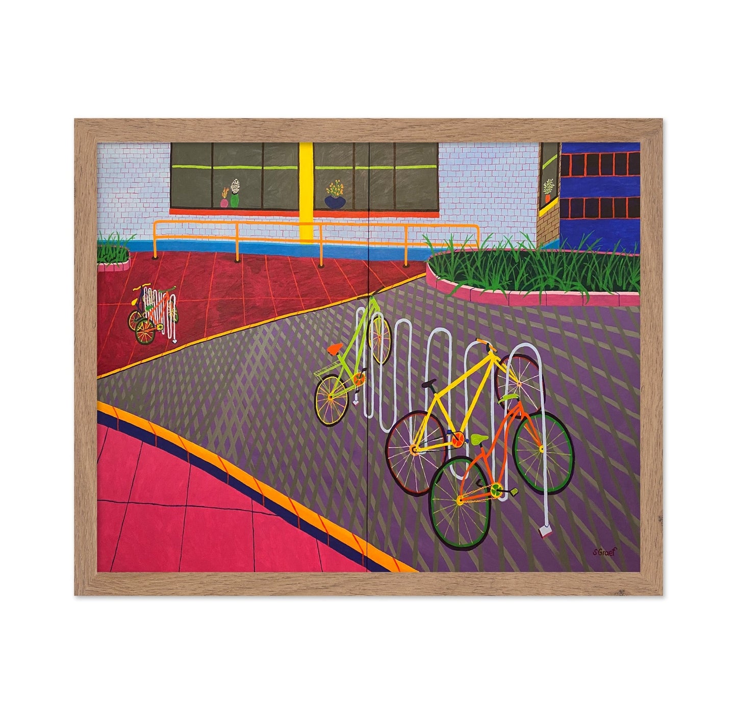 Bicycles At Rack