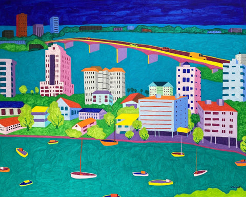 Colorful Harbor City