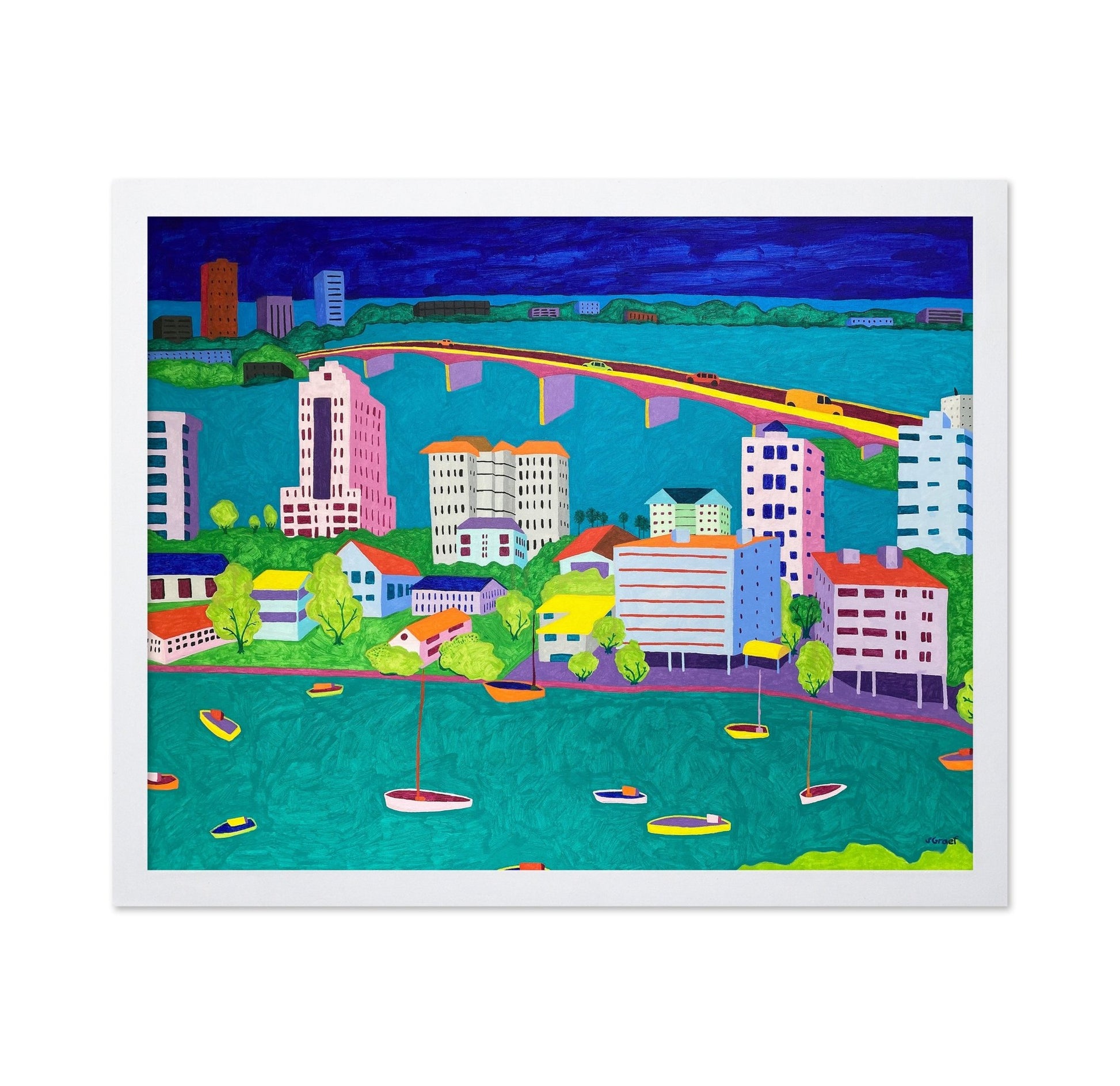 Colorful Harbor City