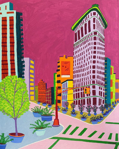 Colorful City Corner