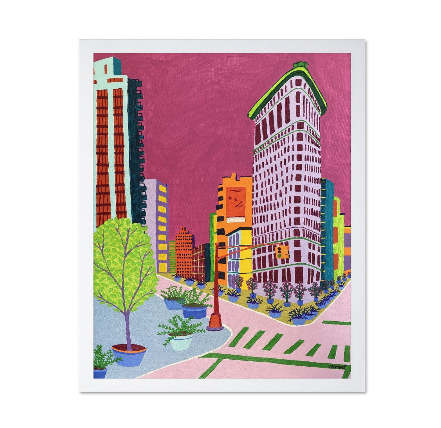 Colorful City Corner