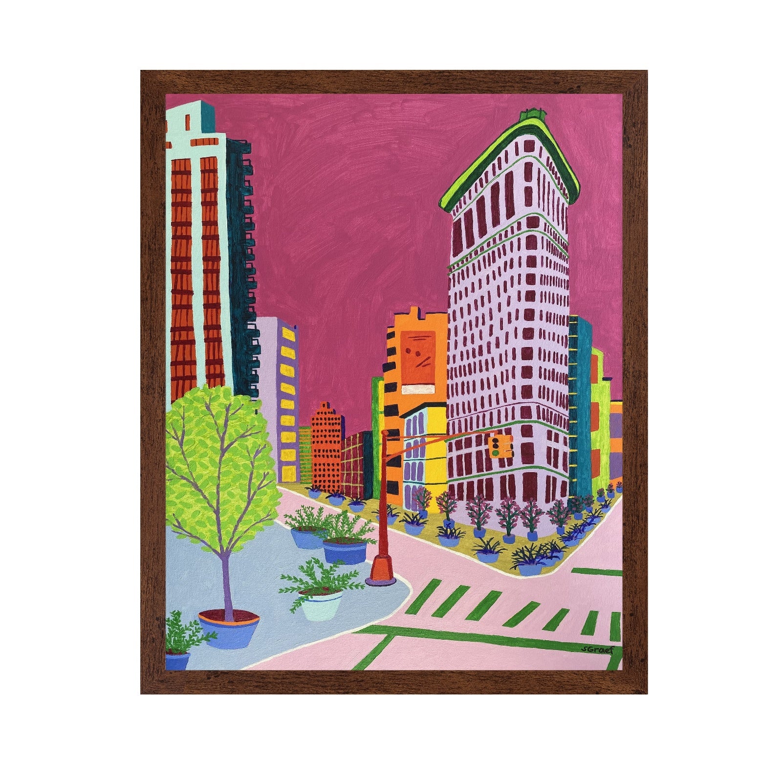 Colorful City Corner