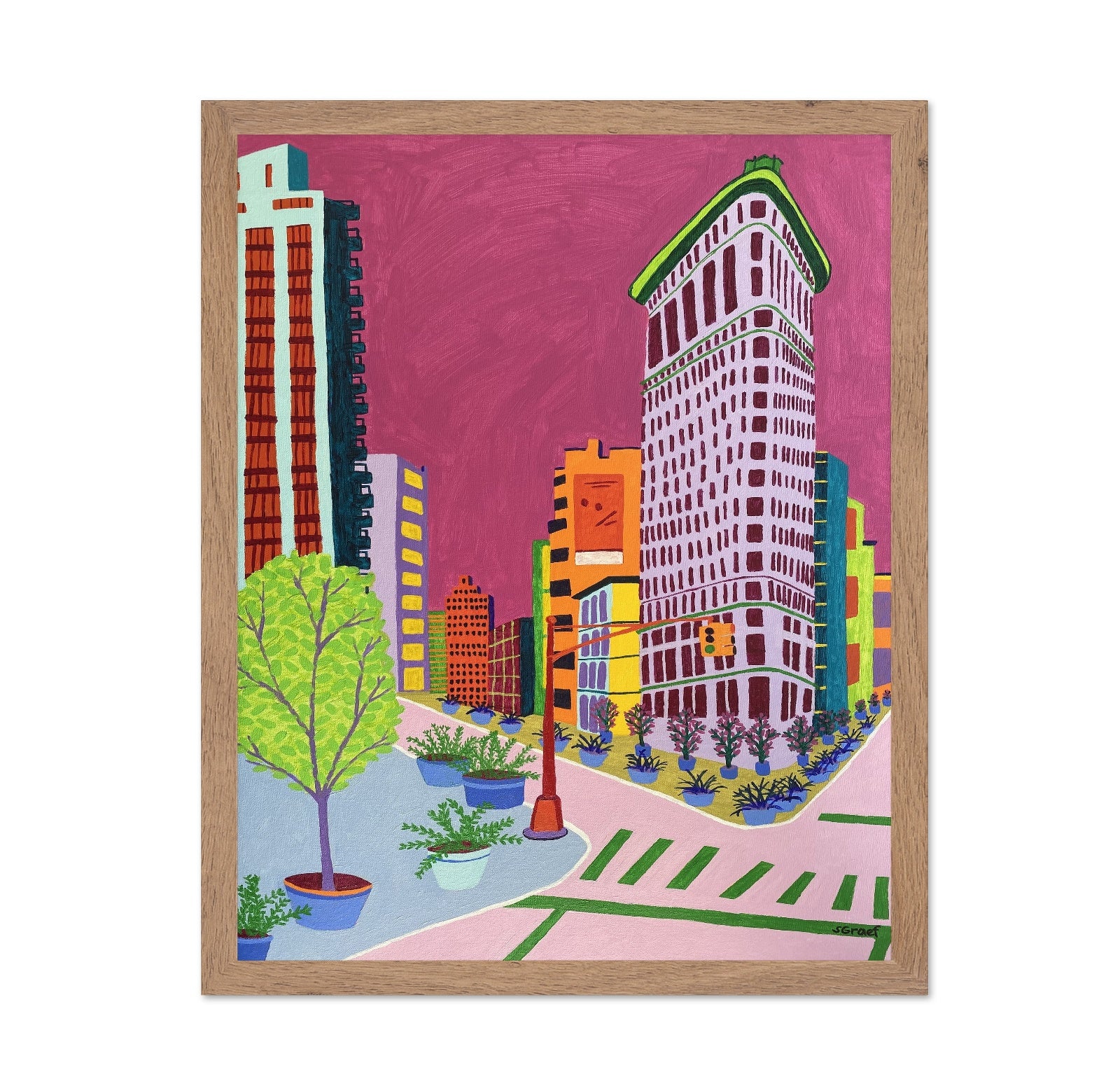 Colorful City Corner