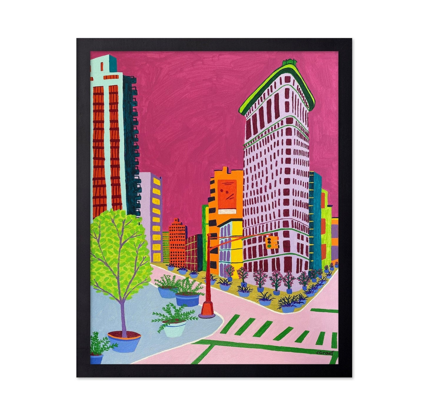 Colorful City Corner