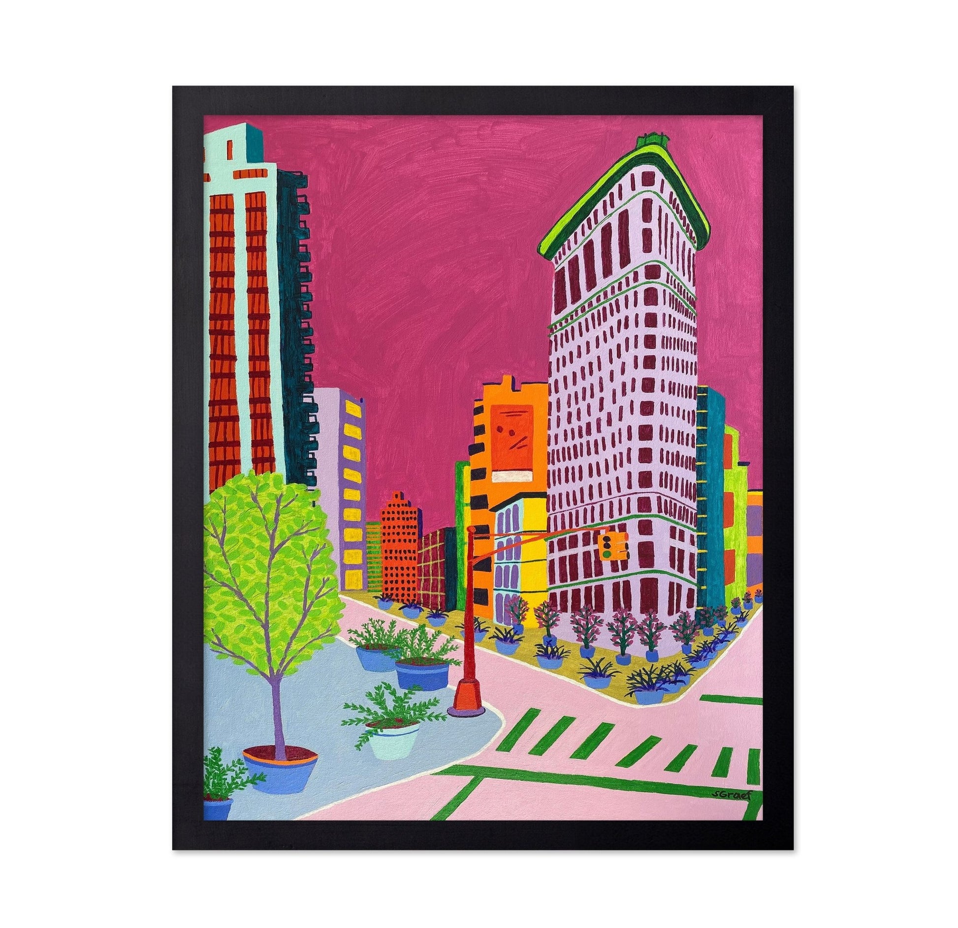 Colorful City Corner