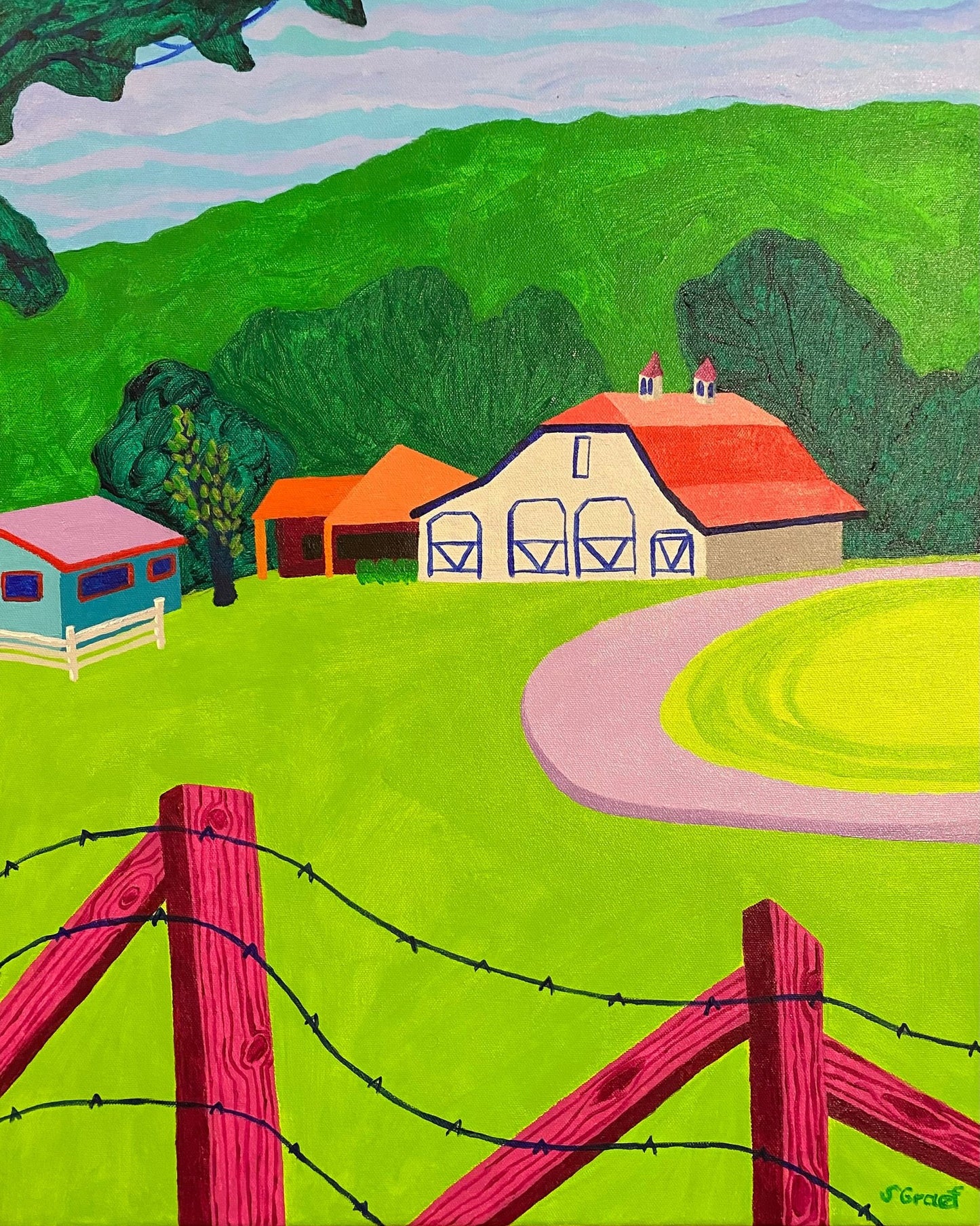Colorful Farm Landscape No1
