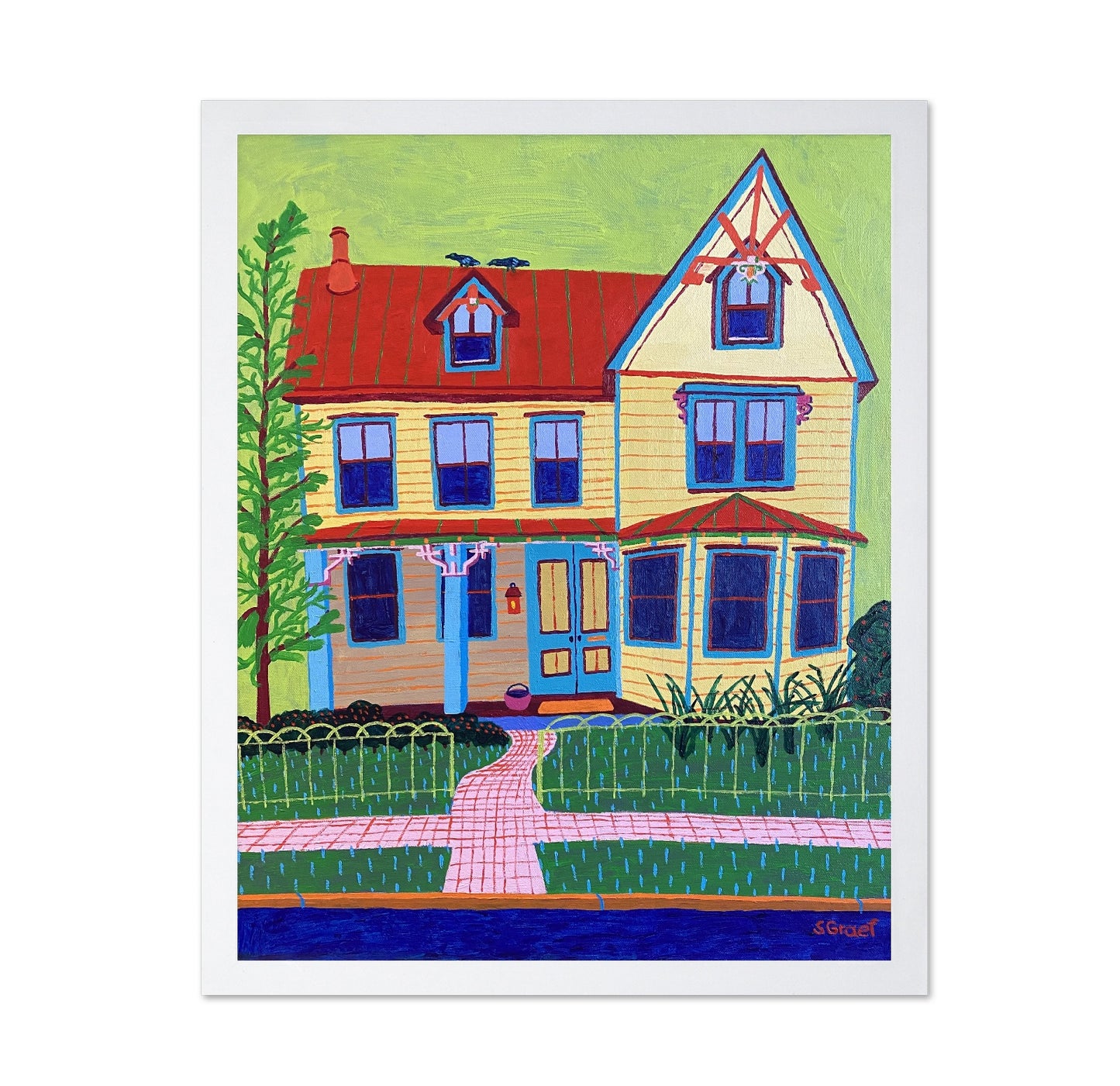 Colorful Yellow House