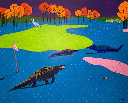 Colorful Crocodile Lake