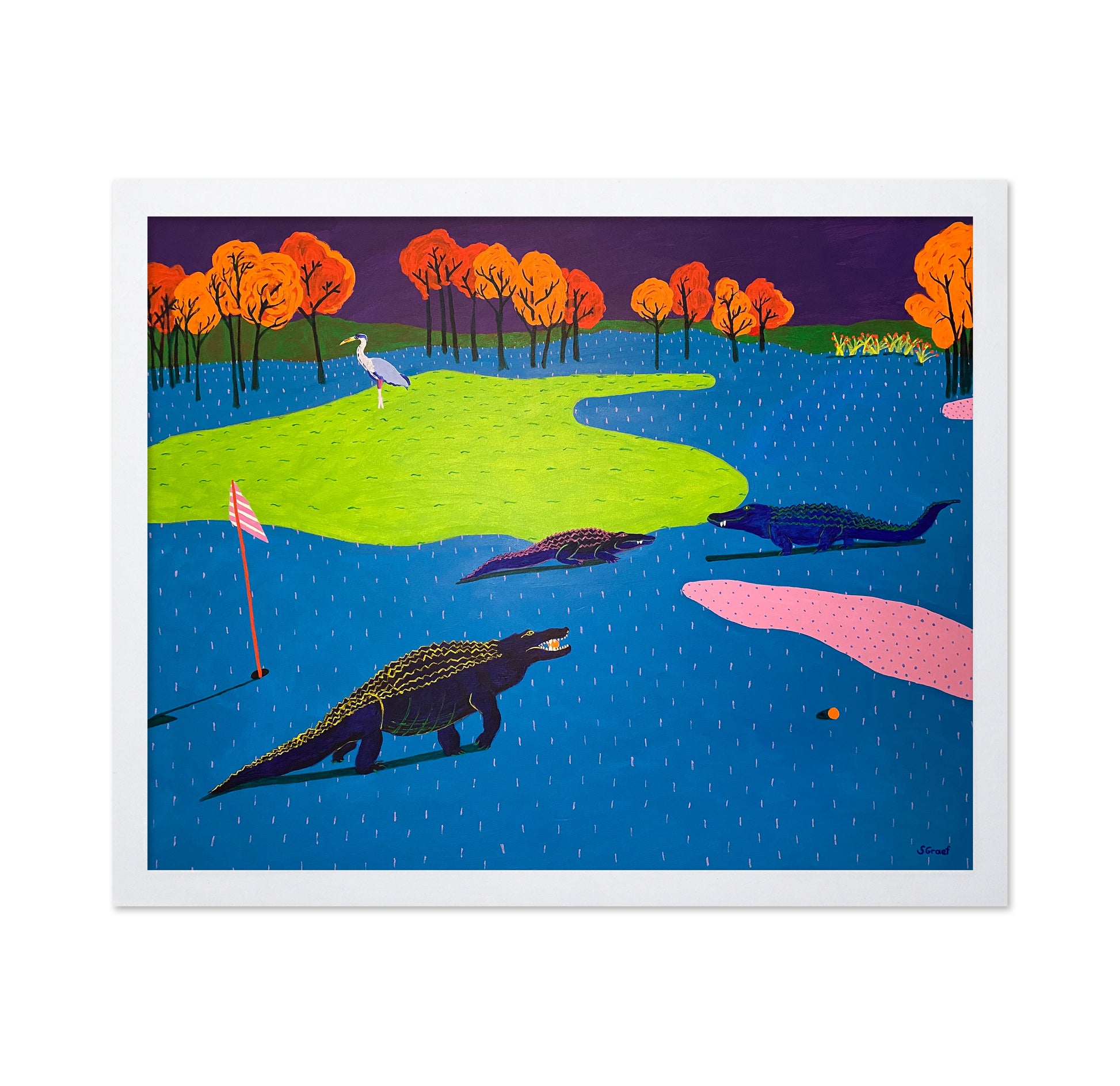 Colorful Crocodile Lake