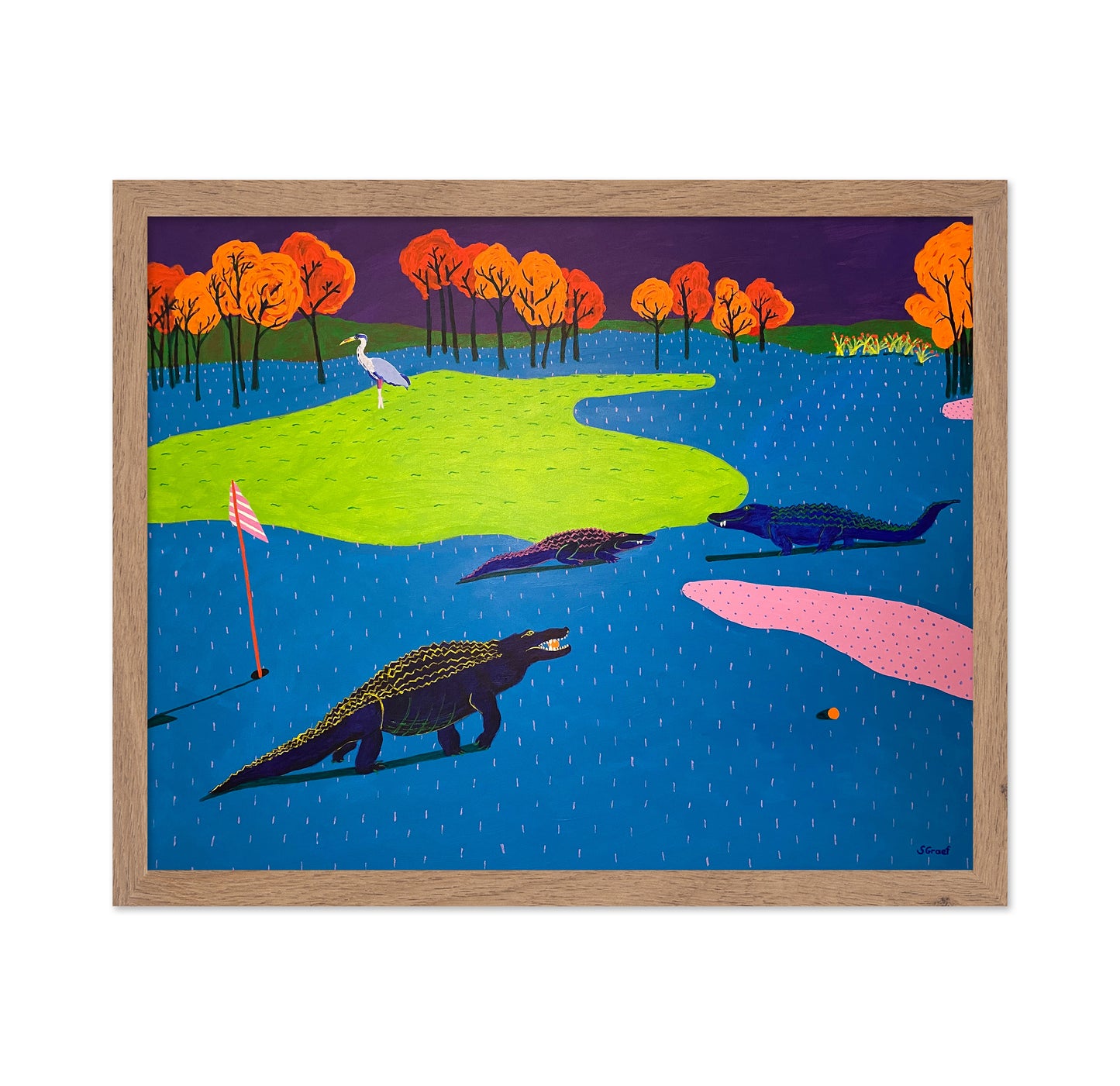 Colorful Crocodile Lake