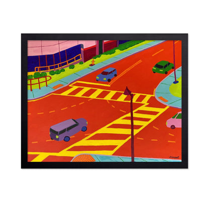 Urban Crosswalk Scene