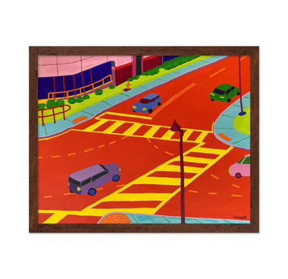 Urban Crosswalk Scene