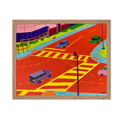 Urban Crosswalk Scene